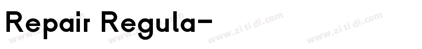 Repair Regula字体转换